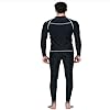 Sbart-Men-Wetsuit-Top-with-Golden-and-White-Pattern-for-Swimming-and-Diving-Black