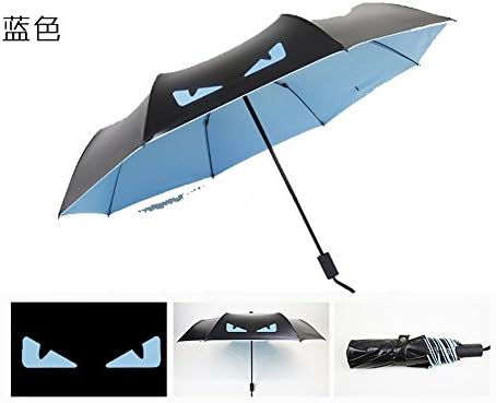 memberr Little Devil Folding UV Black Rubber Umbrella Sunshade