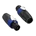 Keilton 4 Pole Audio Loud Speaker Cable Connector Twist Lock Male Plug,4 Pack