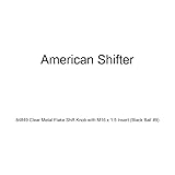 American Shifter 84849 Clear Metal Flake Shift Knob