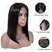 Bestsojoy Hair 10A Short Bob Wigs Brazilian Remy Hair Straight 13x4 Lace Front Human Hair Bob Wigs for Women 150% Density Pre Plucked with Baby Hair Natural Color (8