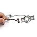 fidget pencil 3 Pack 8 Inch Lamp Harp Holder for Table and Floor Lamps (Chrome Polished)