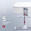 TaoTronics Laptop Table,Foldable Laptop Desk for Bed , Height and Angle Adjustable Lap Bed Desk,Portable Bed Tray Table…