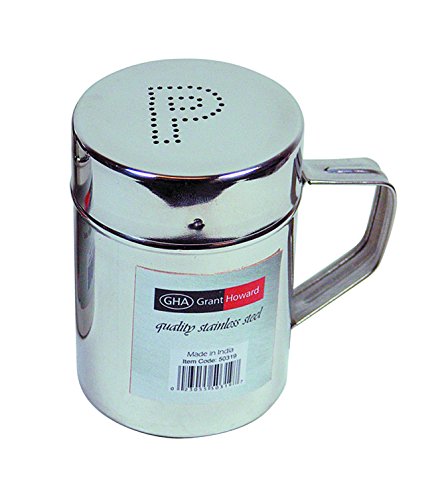 Grant Howard Stove Top Pepper Shaker with Handle, Silver