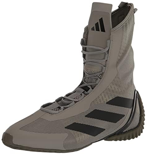 adidas Unisex Speedex Ultra Boxing Shoe, Silver Pebble/Black/Olive