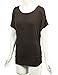 MBJ WT817 Womens Dolman Drape Top with Side Shirring XXL Brown
