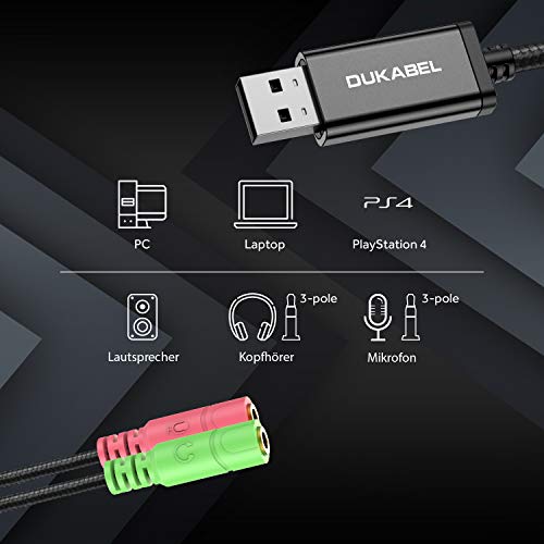 DuKabel-Adaptador-de-tarjeta-de-sonido-USB-externo-para-computadora-y-PS4-cable-convertidor-de-audio-de-35-mm-a-2-jack-de-35-mm-para-auriculares-parlante-y-microfono-TRS-de-3-polos-Negro