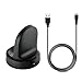 EXMRAT Compatible with Samsung Gear Sport Charger, Replacement Charging Dock Cradle for Samsung Gear Sport SM-R600 Smart Watch (Black)