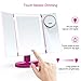 GLAMFIELDS LED Lighted Makeup Mirror, Vanity Mirror with Lights (Rose)