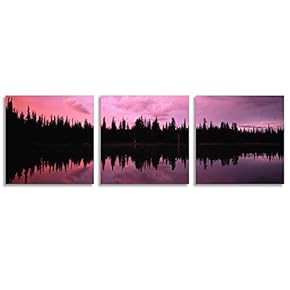 Abstract Bridges Beautiful Sunset Painting Artwork for Home...
