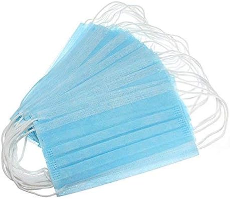 20 X Flu Surgical Face Masks with earloops Disposable Antirus and Pollution Protection CE Marked Multipack for Medical, Dental, Nail Salons, Occupational, Construction, Paint, Allergies, Gardening