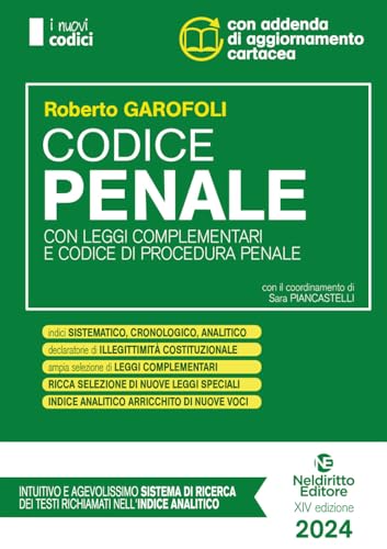 Codice normativo di diritto penale. Concorso in magistratura (2024)