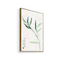 Framed Canvas Home Artwork Decoration Antique Plant Canvas Wall Art for Living Room, Bedroom - 16x24 inches