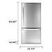 Kenmore Elite 79043 24.1 cu. ft. Bottom Freezer Refrigerator in Stainless Steel, includes delivery and hookup