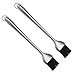 Luxe Grill BBQ Basting Brush - Silicone Bristles with 12 inch Stainless Steel Handle - Make Grilling Easy - ONE Year Guarantee