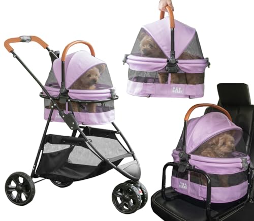 Pet Gear 3-in-1 Travel System, View 360 Stroller Converts to Carrier and Booste…