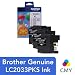 Brother Genuine High Yield Color Ink Cartridge, LC2033PKS, Replacement Color Ink Three Pack, Includes 1 Cartridge Each of Cyan, Magenta & Yellow, Page Yield Up To 550 Pages, Amazon Dash Replenishment Cartridge, LC203 primary
