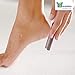 Bundaloo Callus Shaver Rasp for Feet - 2-in-1 Foot Spa Tool for Cracked Rough Heels - Dry Skin Remover - Stainless Steel, Rust-Resistant - Professional Pedicure Tool With 5 Refill Blades