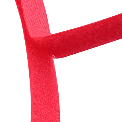 0.78 Inch (20mm) width Sew on Hook and Loop, 10M (10.9 Yards) (Red) - Thumbnail 2