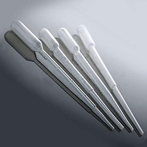 3ML Plastic Transfer Pipettes Disposable Calibrated Dropper Suitable for Essential Oils & Science Laboratory Makeup Tool Pasteurization Individual Packed Graduated Pipette Extra-Long