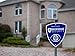 Brickhouse Security Blue Shield Home Surveillance Yard Sign w/Stake & 4 Stickers