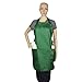 Apron Commercial Restaurant Home Bib Spun Poly Cotton Kitchen Aprons (2 Pockets) in Dark Green