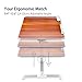 [Large Size] Neetto TB101L Adjustable Laptop Bed Table, Portable Standing Desk, Foldable Sofa Breakfast Tray, Notebook Stand Reading Holder for Couch Floor Kids – American Cherrythumb 1