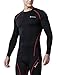 TM-R11-BKRZ_Medium Tesla Men's Long Sleeve T-Shirt Baselayer Cool Dry Compression Top R11