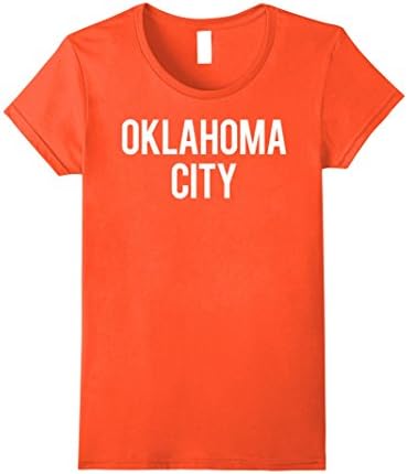 Womens Oklahoma City T Shirt - Cool new funny OK fan cheap gift tee XL Orange