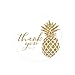 Andaz Press Round 2-inch Circle Label Stickers, Faux Gold Glitter Pineapple, Thank You, 40-Pack, Party Favor Envelope Stationary Seals Colored Tropical Wedding Baby Shower Birthday Decorations