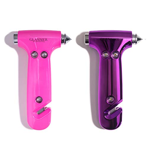 BlingSting Pink & Purple Glammer Safety Hammer Auto Glass Window