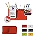 Cyanics Multifunction Home Office Desk Office Cubicle Accessory Supplies Organizer Holder for Stationery Items, Smartphone Stand Function (Red)