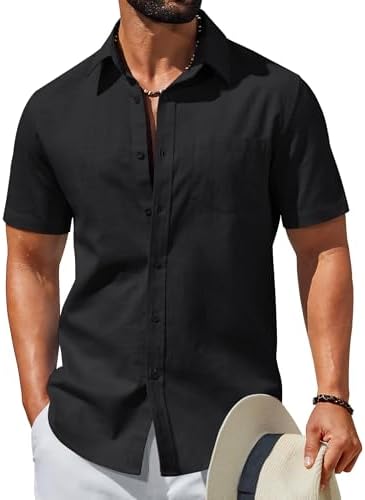 mens dress shirt with hidden zipper Amazon.com: Mens Work Shirts Long Sleeve Hidden Zipper Casual Business Tops  Stretch Dress Shirt Lightweight Regular Fit T-Shirt Black : Clothing, Shoes  & Jewelry