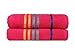 Casa Copenhagen Exotic Cotton Medium size (24 inches by 47 inches) 475 GSM 2 Pack Designer Bath Towels Set - Hot Pink