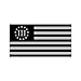 Subdued 3 Percenter Nyberg Flag Sticker Die Cut Decal Self Adhesive Vinyl FA Vinyl