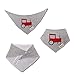 CuteOn Baby Drool Bibs | 3-Pack Super Absorbent Cotton | Unisex Baby Gift - 26 Red Tractor