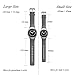 Ysang for Samsung Gear S2 SM-R720/R730 Watch Replacement Band Accessory Small/Large Size Soft Silicone Wristband Strap Smartwatch Sport Band Fit for Samsung Galaxy Gear S2 SM-720/SM-730 Smartwatch
