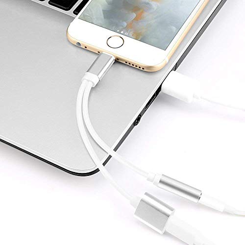 image for Ambrrhty Headphone Jack Adapter 2 in 1 Splitter 3.5mm Cables Adapter f