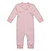 Owlivia Organic Cotton Baby Boy Girl Zip Up Sleep N Play, Footless, Long Sleeve (Size 0-18 Month) (6-12 Months, Pink Stripe)