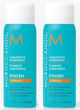 Moroccanoil Luminous Strong Hold Hairspray Travel Size 2.3oz Pack of 2!