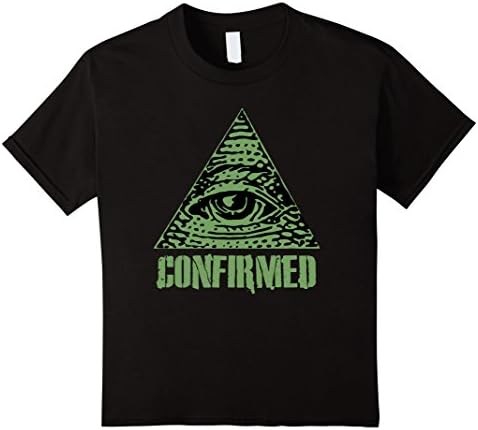 unisex-child Illuminati Confirmed Funny Truth Internet Dank Meme Shirt 6 Black