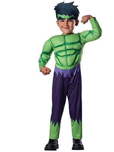 Rubie's Baby Boy's Marvel Classics Avengers Assemble Muscle Chest Hulk, Multi, Toddler