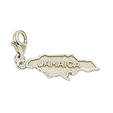 14K Yellow Gold Jamaica Charm With Lobster Claw