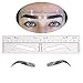 CHOOSE-IT Disposable Eyebrow Ruler Sticker Eyebrow Shaping Stencils Microblading Supplies Adhesive Eyebrow Microblading Template Tool Permanent Makeup Measure Tool (20Pcs)