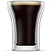 Anchor and Mill Double Walled Coffee Glasses, 7.5 Ounce Set of 2, Cappuccino Cups, Latte, Espresso, Nespresso, Value Plus Set