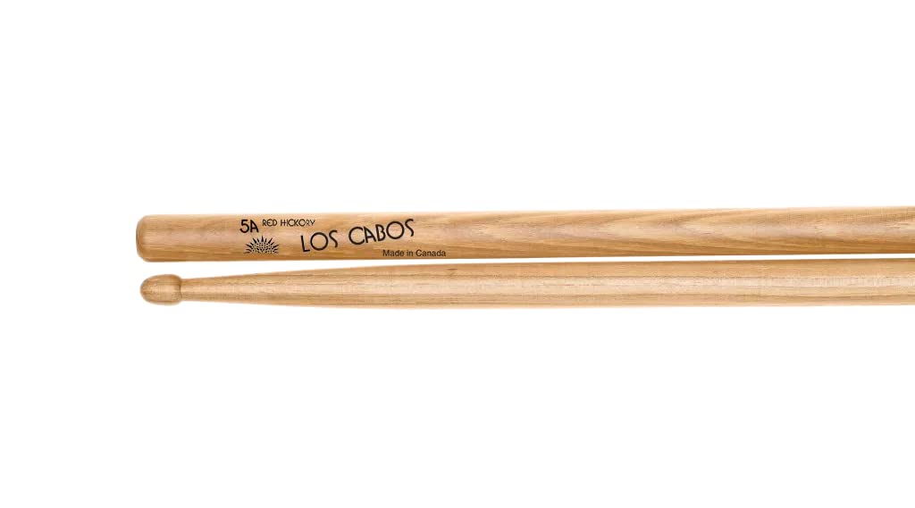 Los Cabos LCD5ARH 5A Hickory Drum Sticks - Red