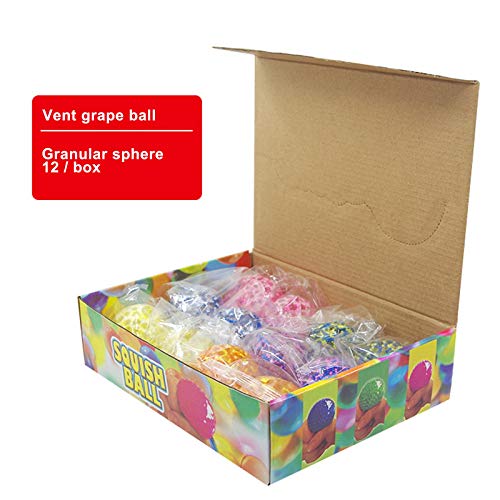 Squishy Stress Relief Balls Toy Squeeze Ball Exercise Hand Ball DNA Color Ball for Kids Adults