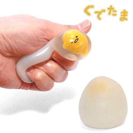 NIC Sanrio Gudetama Gunya Squeeze Mascot Squeeze Toy White Egg