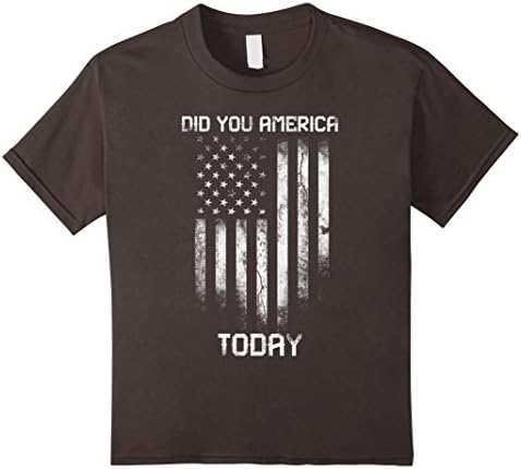 unisex-child Did you america today t shirt 6 Asphalt