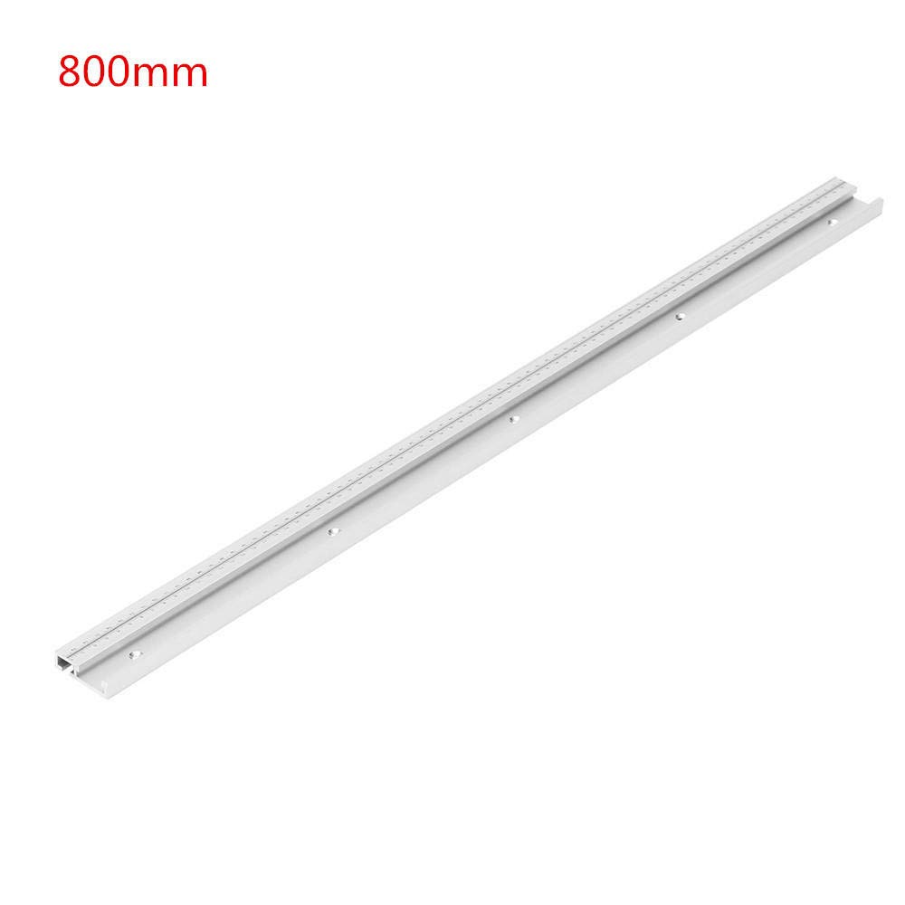 belupai 800mm Aluminum Alloy T-Track Woodworking T-Slot Miter Track with Scale